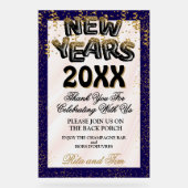 Silvester Akryllische Begrüßung Acrylschild (Vorderseite)