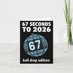 Silvester-Ball-Fall-Countdown Lustiger Brainrot  Karte