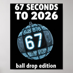 Silvester-Ball-Fall-Countdown Lustiger Brainrot  Poster