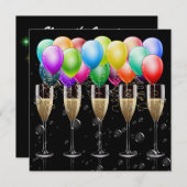 Silvester/Besondere Anlass Party - SRF Einladung (Vorne/Hinten)