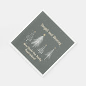 Silvester Bright and Shinting Holiday Party Serviette (Ecke)