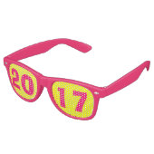 Silvester-Brille 2017 Sonnenbrille (Schrägansicht)