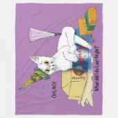 Silvester Cat Funny Fleecedecke (Vorderseite)