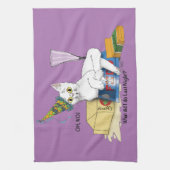 Silvester Cat Funny Geschirrtuch (Vertikal)