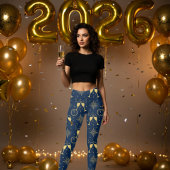 Silvester Champagner Toast Midnight Leggings