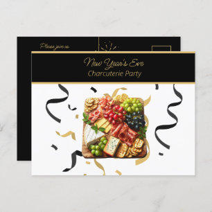 Silvester Charcuterie-Party Postkarte