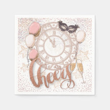 Silvester Clock Cheers Elegantes Skript