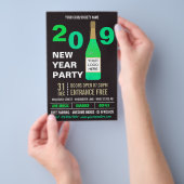 Silvester Club/Society Bash-Logo und Foto Flyer (Handgriff)
