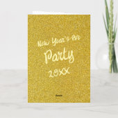 Silvester-Confetti-Party Einladung (Rückseite)