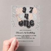 Silvester Countdown Erster Geburtstag Einladung (Insitu (Handheld))