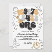 Silvester Countdown Erster Geburtstag Einladung (Vorderseite)