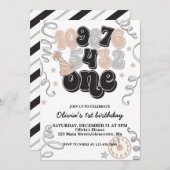 Silvester Countdown Erster Geburtstag Einladung (Vorne/Hinten)