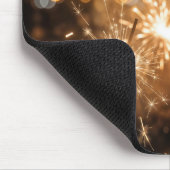 Silvester Countdown mit Wunderkerzen Mousepad (Ecke)