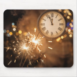 Silvester Countdown mit Wunderkerzen Mousepad