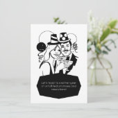 Silvester Countdown-Party Einladung (Stehend Vorderseite)