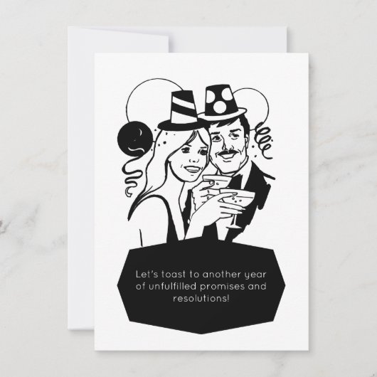 Silvester Countdown-Party Einladung (Vorderseite)