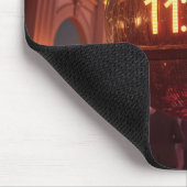 Silvester Countdown-Uhr mit Feuerwerk Mousepad (Ecke)