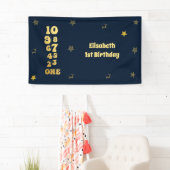 Silvester Countdown zum ersten Geburtstag Banner (Insitu)