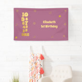 Silvester Countdown zum ersten Geburtstag Banner (Insitu)