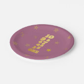 Silvester Countdown zum ersten Geburtstag Pappteller (Schrägansicht)