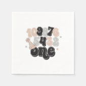 Silvester Countdown zum ersten Geburtstag Serviette (Vorderseite)