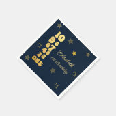 Silvester Countdown zum ersten Geburtstag Serviette (Ecke)