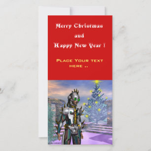 SILVESTER EINER CYBORG FEIERTAGSKARTE