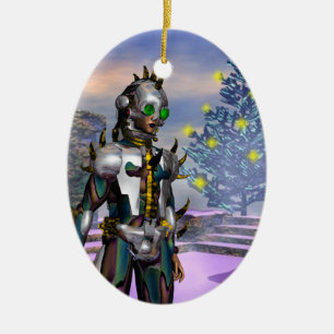 SILVESTER EINES CYBORGS KERAMIK ORNAMENT