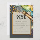 Silvester Einladung (Vorderseite)