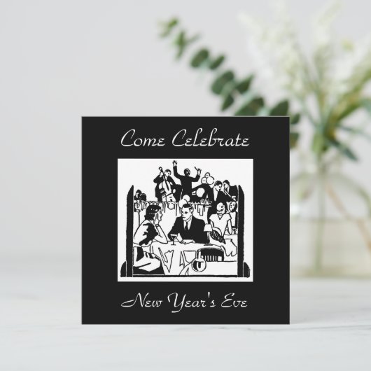 Silvester Einladung (Stehend Vorderseite)