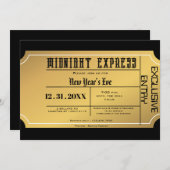 Silvester Einladung (Vorne/Hinten)