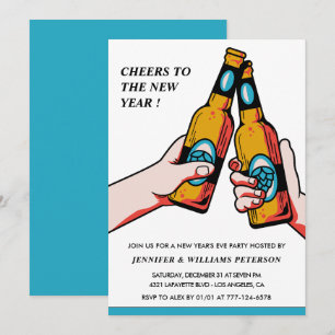 Silvester-Einladung Bier Frohe Einladung
