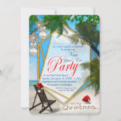 Silvester Eve Beach Party Einladung (Vorderseite)