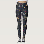 Silvester-Feier-Muster Leggings (Vorderseite)