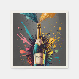 Silvester feiern serviette
