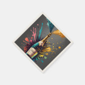 Silvester feiern serviette (Ecke)