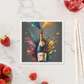 Silvester feiern serviette (Beispiel)