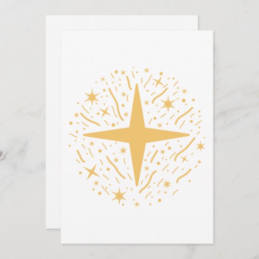 Silvester Feiertagskarte (Vorne/Hinten)