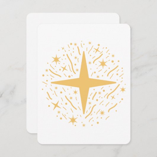 Silvester Feiertagskarte (Vorne/Hinten)