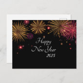 Silvester Feuerwerk Celebratio Postkarte (Vorne/Hinten)