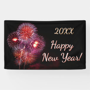 Silvester-Feuerwerk-Feierparty Banner