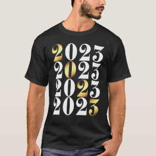 Silvester Feuerwerk NYE Feierlichkeiten Glück Neu T-Shirt