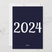 Silvester-Flachkarte Feiertagskarte (Rückseite)