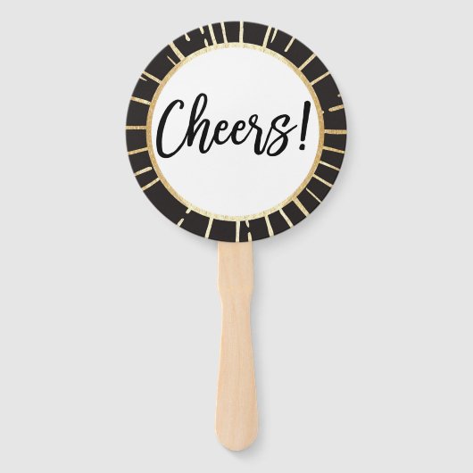 Silvester Foto Stand Prop Dekorationen Fächer (Rückseite)