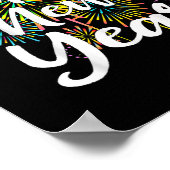 Silvester Frohes neues Jahr 2023 Geschenkfeuerwerk Poster (Ecke)
