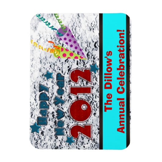 SILVESTER GASTGESCHENK MAGNETS-VORLAGE MAGNET (Vertikal)