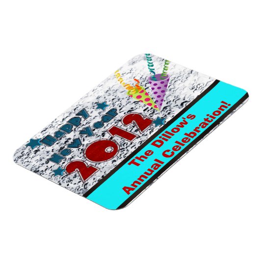 SILVESTER GASTGESCHENK MAGNETS-VORLAGE MAGNET (Linke Seite)