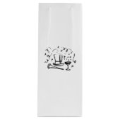 Silvester Geschenktüte Für Weinflaschen (Vorderseite)