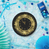 Silvester Glitzer Confetti Pappteller (Party)