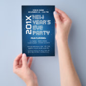 Silvester Glitzern Party Flyer (Handgriff)